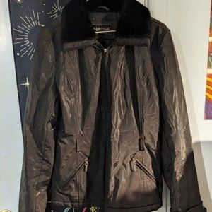 Vintage Rampage fur collar coat